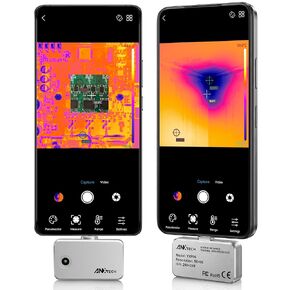 كاميرا تصوير حراري USB-C لنظام Android، تصوير بالأشعة تحت الحمراء للتوصيل والتشغيل، ISR 240 × 240 و25 هرتز، مسح سلس، -4 درجة فهرنهايت إلى 1022 درجة فهرنهايت، أداة بحجم الجيب للكشف عن تسرب المياه، التدفئة والتهوية وتكييف الهواء (HVAC)، فحص كهربائي وDIY in Kuwait