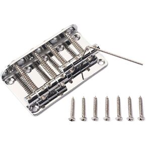 1 Set Bridge For Fender Precision Jazz Bass Guitar Part Accessory Chrome 201B-4 Badass in Kuwait