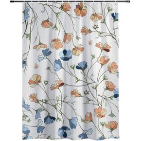 ستارة دش صيفية بنمط الكون مع خطافات، ستارة دش فنية مقاومة للماء للصيف، ستائر ممتعة للعطلات من القماش قابلة للغسل للتخييم ديكور حمام لطيف 72 × 72 بوصة in Kuwait