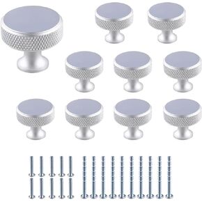 10 Pack Champagne Bronze Cabinet Knobs, Knurled Kitchen Cabinet Knobs for Dresser Drawers, Solid Metal Round Drawer Pulls, Gold Hardware for Cupboard and Wardrobe, 1.2 Inch Diameter (Champagne Gold) in Kuwait