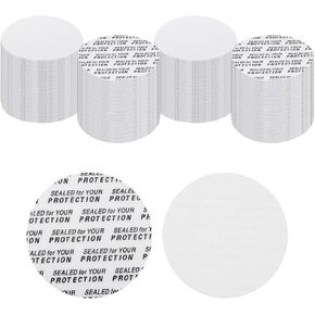 PATIKIL 41mm / 1.61" Foam Lid Liner, 200 Pcs Adhesive Round PS Pressure Sensitive Seals, Cap Liners Resistant Tamper for Plastic Glass Jar Bottle Cap Canning Vials Seals in Saudi Arabia