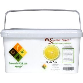 حمض الستريك الأساسي - 8 رطل - لا مائي - درجة الغذاء - حاوية PP واسعة الفم محكمة الغلق مع غطاء قابل للإغلاق ومقبض قابل لإعادة التركيب in Kuwait