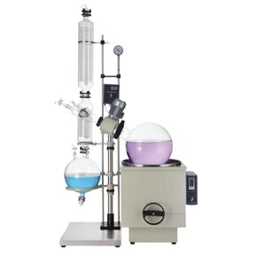 50L Rotary Evaporator RE-50 Dual condensing System，lab Evaporator Rotary 50L Vacuum Evaporator Digital Controller 0-90rpm Rotary Evaporator Set in Kuwait
