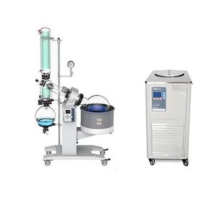 50L Double Condensers Double Receiving Rotary Evaporator with Motor Lift,110V,50L Rotary Evaporator with Vacuum Pump and lab Chiller in Kuwait