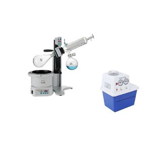 2L Rotary Evaporator Kit with 15L Circulating Water Vacuum Pump 110V Lab Rotavapor Chemistry Equipment Vacuum Evaporator with Digital Display for Solvent Removal, Distillation & Extraction in Kuwait