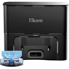 قاعدة Tikom ذاتية التفريغ فقط للمكنسة الكهربائية الروبوتية 6000Pa L8000 Pro، حقيبة 3 لتر تحمل ما يصل إلى 90 يومًا من الغبار (SD40) in Kuwait