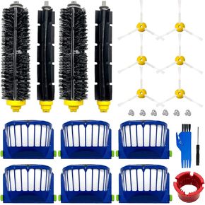 Replacement Parts Kit for irobot Roomba 600 Series 694 676 675 692 695 677 671 655 645 690 680 660 650 620 614 & 500 Series 595 585 564 robot, 2 Bristle & 2 Beater Brush, 6 Filter, 6 Side Brush in Kuwait