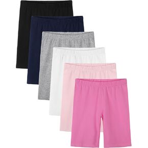 6 قطع من شورتات الدراجة للفتيات من القطن لراكبي الدراجات النارية، ملابس تحت الملابس للأطفال الصغار، متعددة الألوان in Kuwait