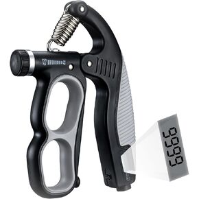 مدرب قوة قبضة اليد القابل للتعديل من باور جريب، معدات تمرين شديدة التحمل مع نطاق مقاومة 10-150 كجم، تصميم مريح لتمرين الساعد in Kuwait