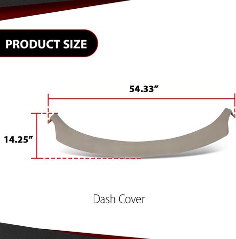 Dashboard Dash Cover Compatible with Chevy Cavalier 1995-2005 Black Plastic in Saudi Arabia