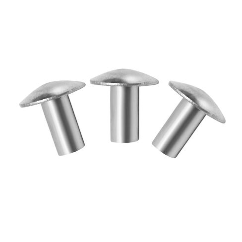 3/16" Diameter X 3/8" Length Solid Aluminum Brazier Head Rivets, Pack of 100 in Kuwait