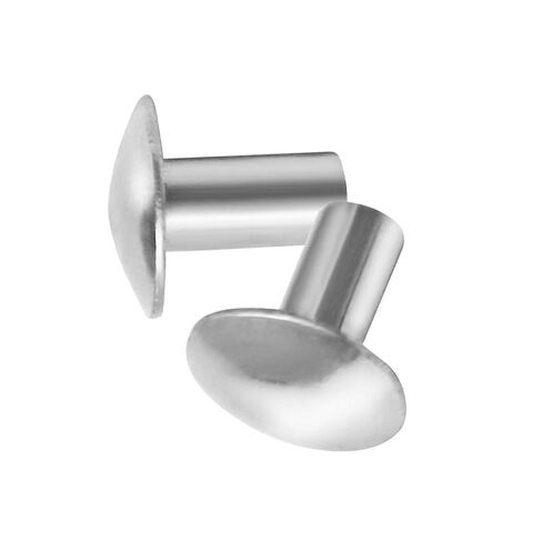 3/16" Diameter X 3/8" Length Solid Aluminum Brazier Head Rivets, Pack of 100 in Kuwait