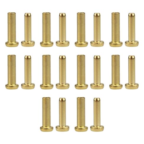 Cutlers Cutlery Rivets 3/16" x 3/8" Knife Making Handle Pins- Brass (15 Sets) in Saudi Arabia