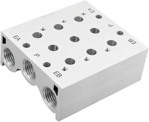 SY3120 SY5120 SY7120 solenoid valve exhaust manifold base SS5Y5 series pneumatic base valve group with gasket and screws(19F,SY3120) in Saudi Arabia