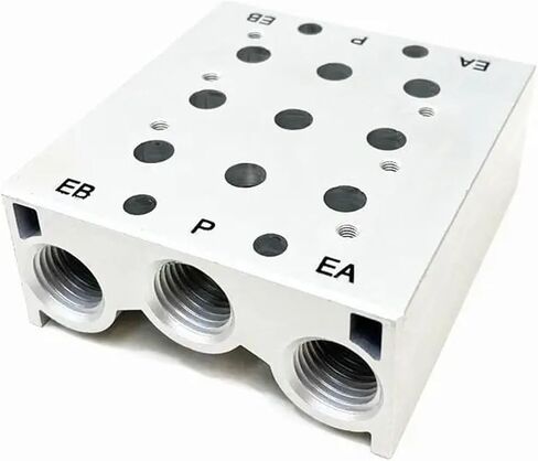 SS5Y3 SS5Y5 SS5Y7 SS5Y type valve plate base pneumatic solenoid valve exhaust manifold manifold with accessories(12F,SS5Y5) in Saudi Arabia