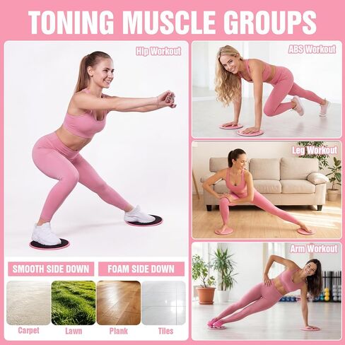 Pilates Kit with Foldable Yoga Mat, Portable Home Workout Pilates Equipment, Lightweight Pilates Set for Travel & Small Spaces,14.5" Pilates Ring and Ball, Resistance Bands & Core Sliders, Pink in Saudi Arabia