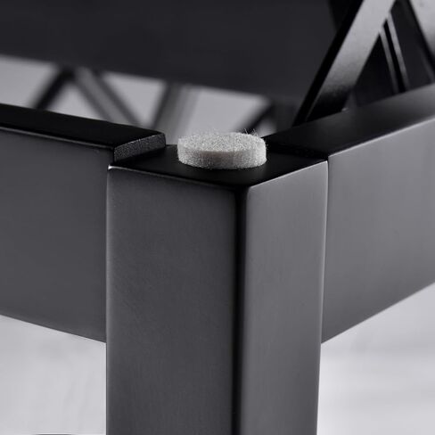 Adjustable Piano Bench, Wooden Piano Stool with Faux Leather Padded Cushion, Vanity Bench, Piano Seat (White) in Saudi Arabia
