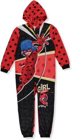 Komar Kids Miraculous Ladybug Girls Girl Power Full Zip Blanket Sleeper Hooded Pajama in Kuwait