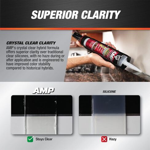 مانع تسرب المطبخ والحمام من DAP AMP، شفاف، 9 أونصة (7079800763) in Saudi Arabia