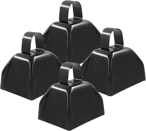 Litoexpe 4 Pack 3 Inch Metal Cowbells Loud Noise Makers Ideal Hand Percussion Cowbells for Football Games, Parties, and Team Spirit(Blue) in Saudi Arabia