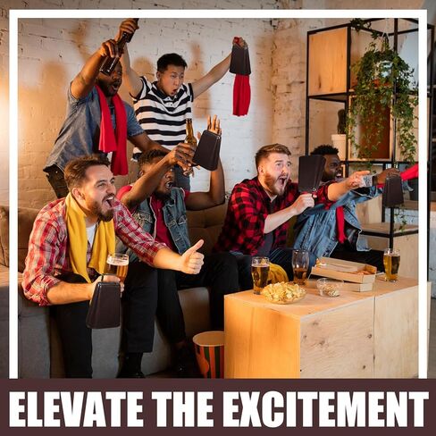 Boao 6 Pack Metal Cowbells with Handle 7.4 Inch Cow Bells Noise Makers Hand Percussion Cowbells Bronze Loud Cheering Bells for Sporting Events Football Games Weddings Stadiums Celebrations Party in Kuwait