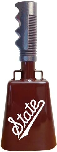 10 inch Maroon Mississippi State Cowbell with Script State Logo on one Side in Saudi Arabia