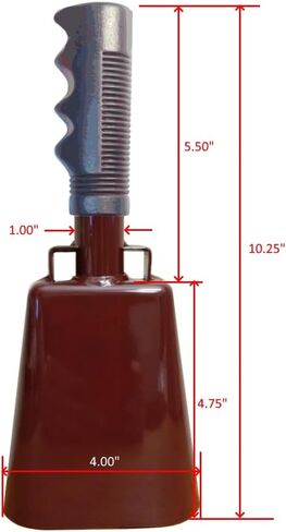 10 inch Maroon Mississippi State Cowbell with Script State Logo on one Side in Saudi Arabia