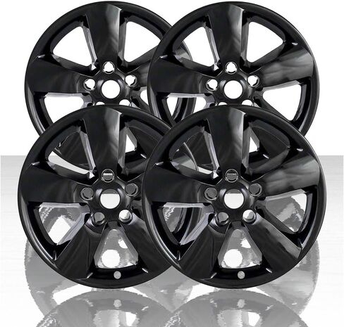 20 "Gloss Black Wheel Skin Kit تناسب دودج رام 1500 2013-2018 - ABS 4 Pack in Kuwait