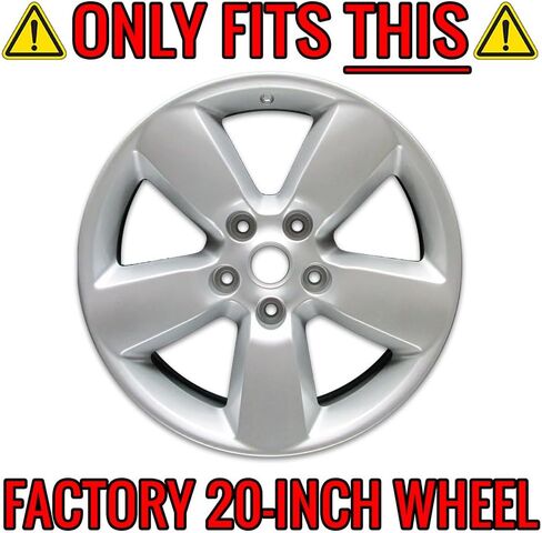 20 "Gloss Black Wheel Skin Kit تناسب دودج رام 1500 2013-2018 - ABS 4 Pack in Kuwait