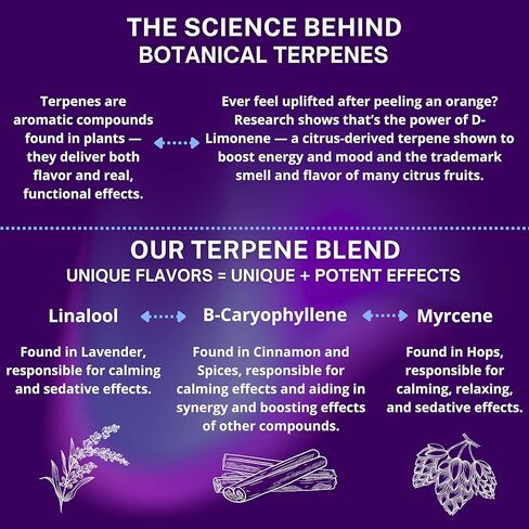 دعم قوي للنوم - جذر فاليريان، اشواغاندا، الميلاتونين والتربينات النباتية - أقراص قابلة للمضغ ناعمة سريعة المفعول - نكهة التوت النباتية - 30 قيراط in Kuwait
