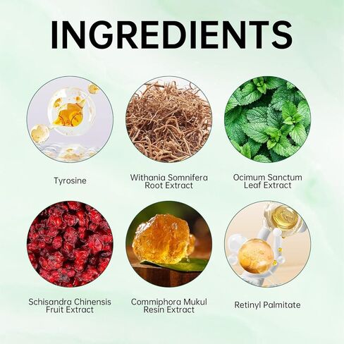 Thyroid Support Liquid Drops,Liquid Formula with Selenium,Zinc,Iodine,L-Tyrosine,Ashwagandha for Hormone Balance, Metabolism,Immune & Energy Support - 4 fl.oz. (120mL) in Kuwait