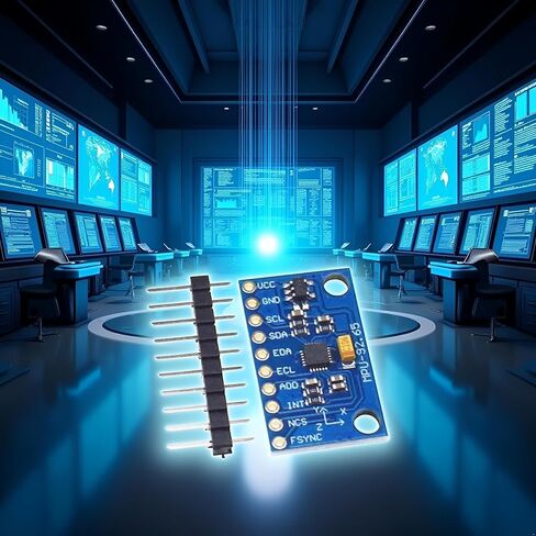 1Pc Blue IIC I2C SPI MPU6500 MPU-6500 6-Axis Gyroscope Accelerometer Sensor Module Replace MPU6050 with Pins GY-6500,Acceleration Sensors Industrial and Scientific in Saudi Arabia