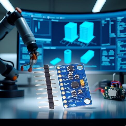 1Pc Blue IIC I2C SPI MPU6500 MPU-6500 6-Axis Gyroscope Accelerometer Sensor Module Replace MPU6050 with Pins GY-6500,Acceleration Sensors Industrial and Scientific in Saudi Arabia