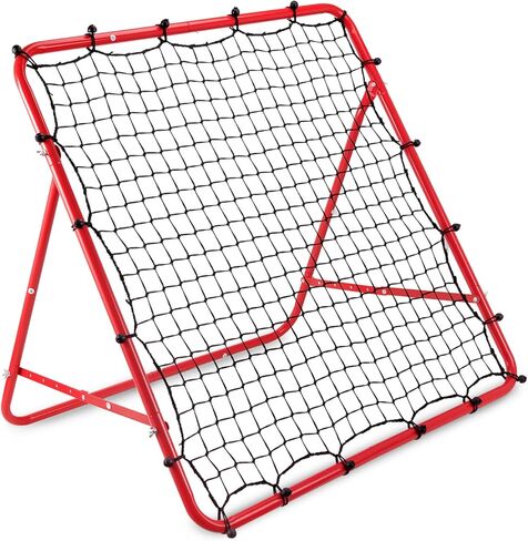 Soccer Rebounder Net, Adjustable Angle Football Training Equipment with Steel Frame, Portable Folding Rebound Net for Passing and Control Practice, Easy Setup Outdoor Sports Gear for Youth and Adults in Saudi Arabia
