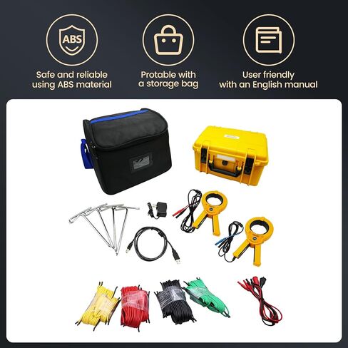 EITAI3200C اختبار مقاومة التربة، Φ70mm، 0.00Ω-300KΩ، 0.00Ωm-9000kΩm، AC 0-100.0V، 600A، مبيعات الشركة المصنعة المباشرة، المشابك المزدوجة جهاز قياس مقاومة الأرض الأرضية in Kuwait