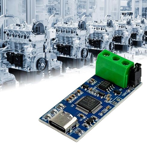 USB to CAN Module, USB Type C Interface with LED Indicator for CAN 2.0A 2.0B Protocol Bus Analyzer V2.0, High Performance Module for Industrial Data Communication in Kuwait