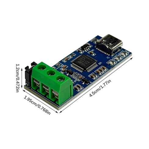 USB to CAN Module, USB Type C Interface with LED Indicator for CAN 2.0A 2.0B Protocol Bus Analyzer V2.0, High Performance Module for Industrial Data Communication in Kuwait