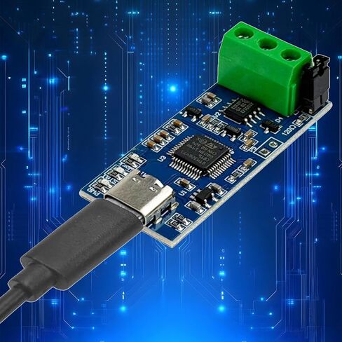 USB to CAN Module, USB Type C Interface with LED Indicator for CAN 2.0A 2.0B Protocol Bus Analyzer V2.0, High Performance Module for Industrial Data Communication in Kuwait