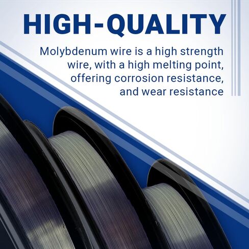 0.030'' (0.7620 mm) Diameter 99.95% Molybdenum Fine Wire, 1kg Spool, Cleaned and straightened in Kuwait