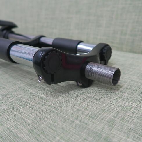 CDHPOWER 29" Suspension Fork 1" Threaded 25.4mm Straight Tube Double Shoulder Triple Tree, Disc Brake, Black, in Saudi Arabia