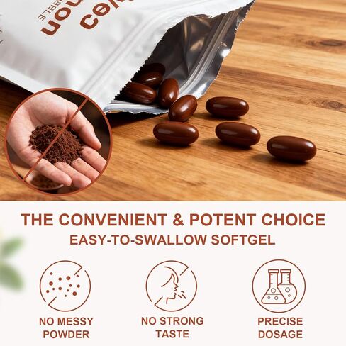 كبسولة قرفة سيلان - مكمل عشبي عالي التوافر بيولوجيًا مصنوع من قرفة سيلان الحقيقية - غير معدلة وراثيًا، خالي من الغلوتين - دعم يومي لطيف - 300 كبسولة in Kuwait