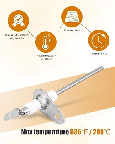 B11726-06 0130F00010 خرطوم مفتاح ضغط مستشعر لهب الفرن مناسب لمستشعر لهب الغاز العالمي، استبدل 79-21491-83 20488501 ACS90453BXA، 6 قطع in Kuwait