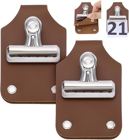 PH PandaHall 2pcs Livestock Show Number Holder, PU Leather Number Holder Horse Show Number Holders for Horse Shows Livestock Events Exhibitions, 4.02x2.64inch, Coconut Brown in Saudi Arabia