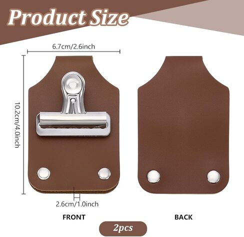 PH PandaHall 2pcs Livestock Show Number Holder, PU Leather Number Holder Horse Show Number Holders for Horse Shows Livestock Events Exhibitions, 4.02x2.64inch, Coconut Brown in Saudi Arabia