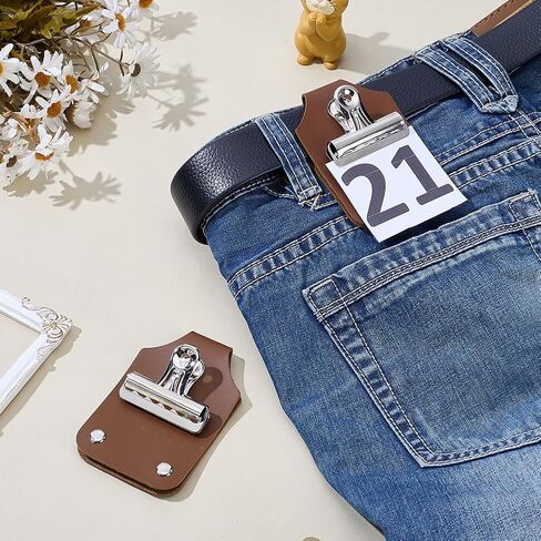 PH PandaHall 2pcs Livestock Show Number Holder, PU Leather Number Holder Horse Show Number Holders for Horse Shows Livestock Events Exhibitions, 4.02x2.64inch, Coconut Brown in Saudi Arabia