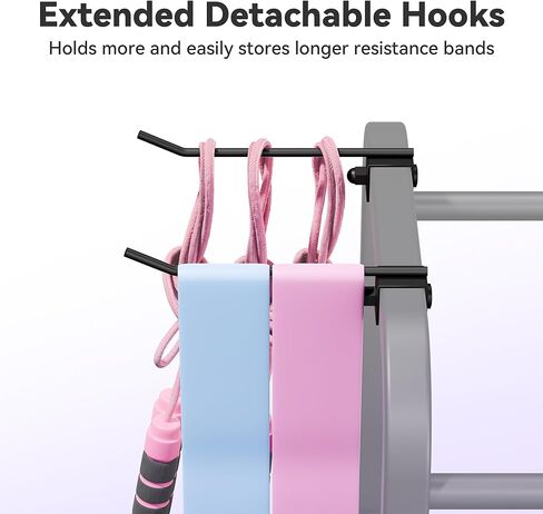 3-Tier Heavy-Duty Home Gym Storage Rack with Hooks and Smooth Wheels for Workout Gear in Kuwait