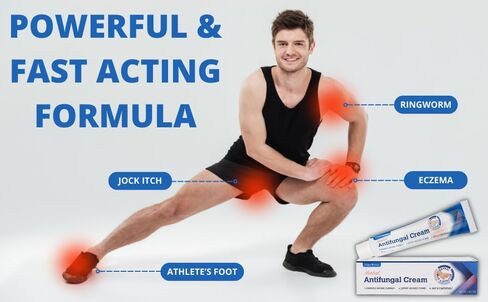 كريم مضاد للفطريات لالتهاب الجلد الدهني والتهاب الجريبات: مناسب لفروة الرأس والجسم، ويدعم التهاب الجلد حول الفم، وحب الشباب الفطري الخلفي، والقوباء الحلقية، وقدم الرياضي وحكة اللعب، 1 أونصة in Kuwait