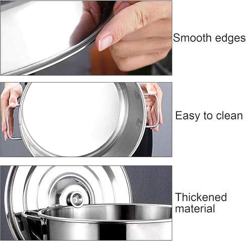 Pasta Pots Pasta Cooker, Pasta Pot with Colander, Stainless Steel Vegetable Noodle Cooking Pot, Commercial 2/3/4 Holes Soup Pot Set with Lid, Gas Stove and Indu in Saudi Arabia