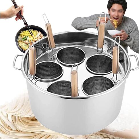 Pasta Pots Cooking Pot Commercial Pasta Cooker Set, Multifunctional Pasta Cooker with Divider and Colander Strainer, Stainless Steel Stock Pot, or Home Kitchen in Saudi Arabia