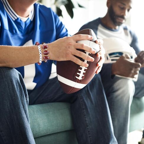 40 مجموعة من أساور كرة القدم، هدايا الحفلات الرياضية، أساور ساحرة، خرز كرة القدم بكميات كبيرة مع بطاقة ملهمة قابلة للتعديل، مستلزمات مجوهرات سوار من الطين للاعبي مجموعة الفريق، هدايا عيد الحب in Kuwait